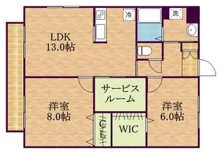 エアリーコート・K【1階】の間取り