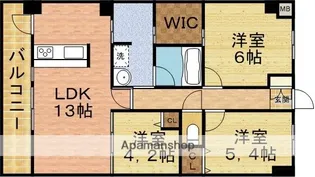 クレール大洲【2階】の間取り