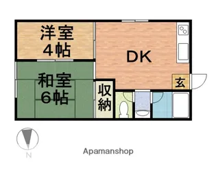 メゾン・トーカギ【104号室】の間取り