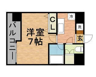 ヤサカハイム市川【1階】の間取り