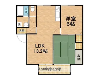 シャルマンハイツ【2階】の間取り