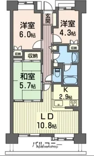 サンヴェール船橋本町【11階】の間取り