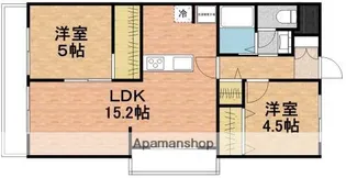 シャトー増田NO.2【202号室】の間取り
