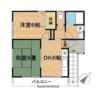 パークサイドSOYA【201号室】の間取り