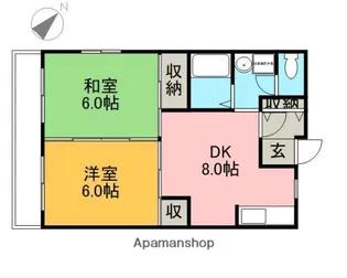 ガーデンタウン富浜【2階】の間取り