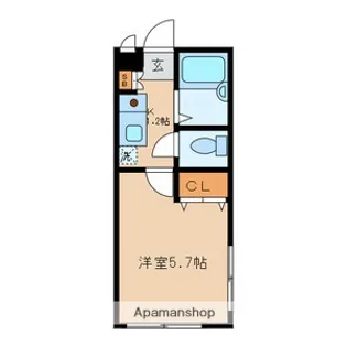 東京都江戸川区西小岩1丁目【アパート】の間取り