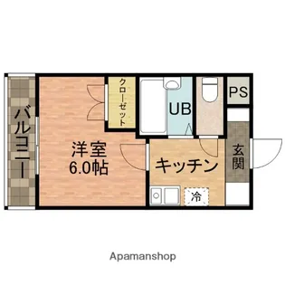リヴェール・ビッグパイン【6階】の間取り