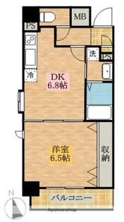 エムズレジデンス【9階】の間取り