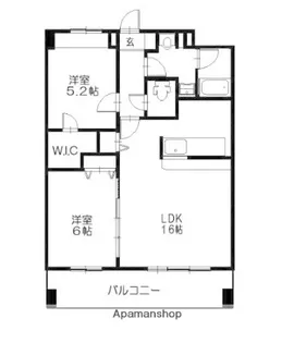 パインフォレスト妙典Ⅱ【5階】の間取り