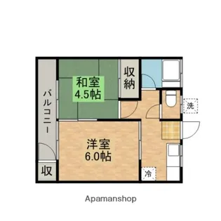 ハウス光苑【202号室】の間取り