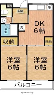 メゾン菅野【402号室】の間取り