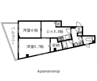東京都江戸川区松島3丁目【マンション】の間取り