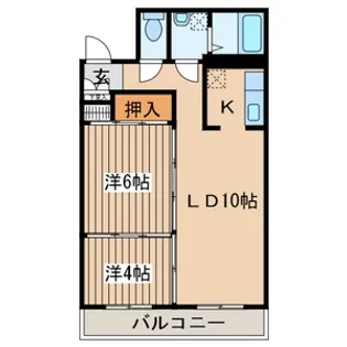 メゾンゆり【2階】の間取り