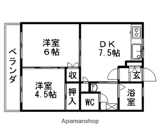 FELIA西習志野【1階】の間取り