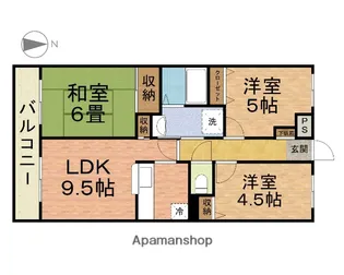 メゾン・イグレック・ユウ【203号室】の間取り