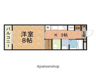 サウスコートスカイ【403号室】の間取り