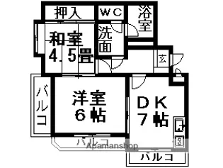 パールハイム市川【306号室】の間取り