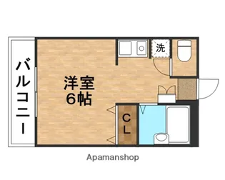 グレースビュウ国府台【6階】の間取り
