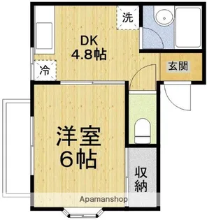 ストークハイツ鈴木【201号室】の間取り