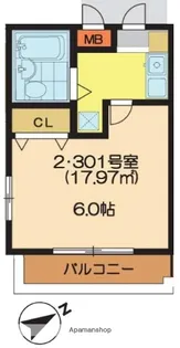 千葉県市川市新井1丁目【マンション】の間取り