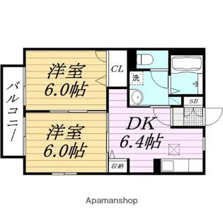 千葉県市川市宝1丁目【アパート】の間取り