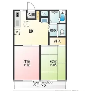 コーポタイシン【2階】の間取り