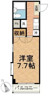 ベルアレイ市川【306号室】の間取り