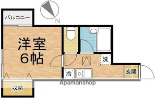 ヴィラ・カントリー【103号室】の間取り