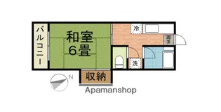 コーポ堀越【102号室】の間取り