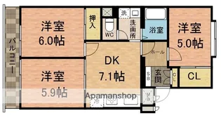 エンゼルハイム国府台【405号室】の間取り