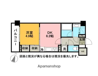 T O BLDG 1ST【5階】の間取り