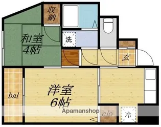 平成ビレッジ【205号室】の間取り