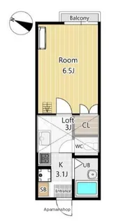 サニー南小岩【102号室】の間取り