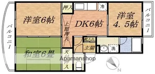 市川クローバーハイツ大野【3階】の間取り