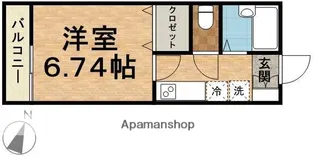 ル・シャトレ【205号室】の間取り