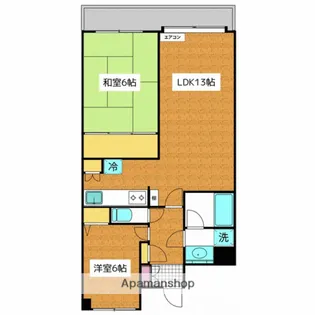 潮ハイツ【1階】の間取り