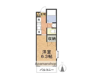 アドサム須和田【101号室】の間取り