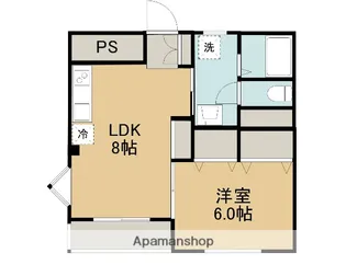 内田レジデンス【301号室】の間取り