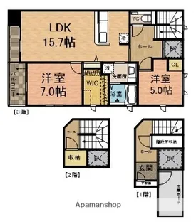 エスペランサ【302号室】の間取り