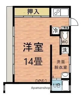 松田ハイム【1F号室】の間取り