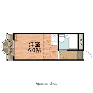 ロイヤルパシフィック本八幡【104号室】の間取り