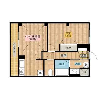 ロイヤルパレス市川【2階】の間取り