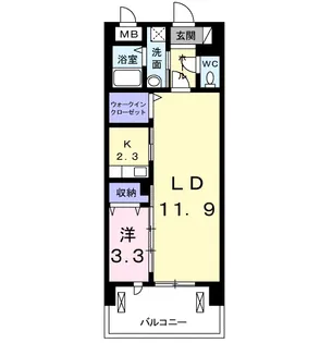 オリーブ コート塚田【3階】の間取り