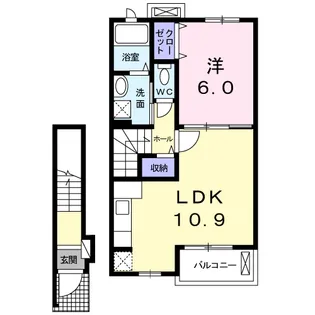 カーサ ユキ【2階】の間取り