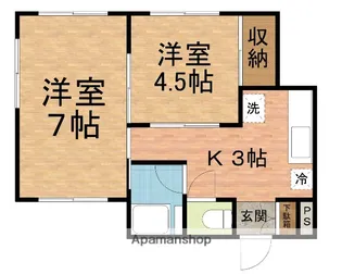 ハイム石井【201号室】の間取り