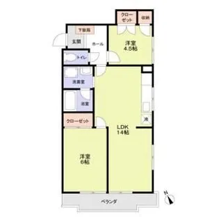 メゾン本行徳【102号室】の間取り