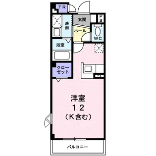 アンソレイエ【2階】の間取り