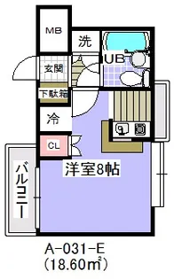 ローズマンションA31番館【3階】の間取り