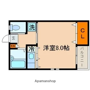 東京都江戸川区東小岩3丁目【アパート】の間取り