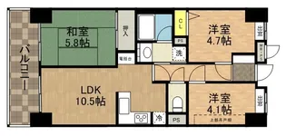 ライオンズマンション下総中山第3【11階】の間取り
